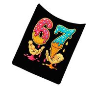 Genérico Flannel Blanket - Ice Cream Theme Winter Blanket | Number Printing Comforter For Adults, Teens, Women, Christmas, Birthday, Bedroom, Couch, Sofa Decor, Workplace