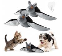 Genérico Flapping Bat Dog Toy for Large Dogs，2pcs | Flying Bat Toy, Hanging & Ground Play Flying Dog Toy with Flapping Wings for Chase & Boredom Relief
