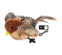 Genérico Flapping Bird Cat Toy, Indoor Cat Entertainment, Engaging Cat Toy, Plush Bird Interactive Toy, Battery- Cat Toy, Realistic Bird Sounds, Soft Cat Plaything, Pet Cat Toy for Indoor Cats