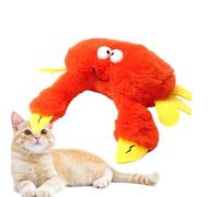 Genérico Flapping Wings Cat Toy, Plush Toy for Pet Cats, Interactive Sparrow with Catnip, Vivid Chirping Sound, USB Rechargeable Simulation Bird for Indoor, 22x25cm & 24x19cm, 110g