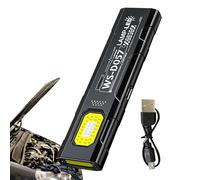 Genérico Flashlight With Magnet - 550LM USB-C Rechargeable LED Work Light | 5-Mode 800mAh Magnetic Flashlight With Clip | Portable Lamp For Auto Repair Car Shop Detailing Camping Night Work