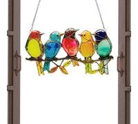 Genérico Flat Bird Decor, Stained Acrylic Home Decoration For Window Garden