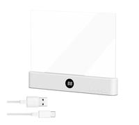 Genérico Flat Book Light - 7.28in LED Reading Lamp | Rechargeable | Cordless Night Reading Light | With 3 Brightness Modes For Bedroom, Study, Dormitory, Library, Camping And Travel