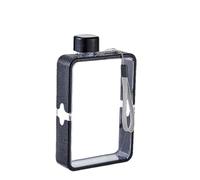 Genérico Flat Water Bottle, Leak Proof Square Bottle, 380ml Slim Book Shaped Design, Compact And Easy To Carry, Leak-Proof Water Mug, For Travel, 10.9 X 3.4 X 15.5cm/4.29 X 1.34 X 6.10in