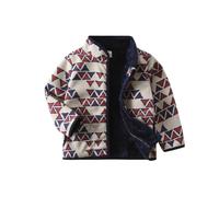 Genérico Fleece-Jacke para Niños, Chaqueta de Forro Polar con Cremallera Completa Abrigo Deportiva y Ligera con Cuello Levantado para Niño Niña 1-10 Años