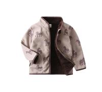 Genérico Fleece-Jacke para Niños, Chaqueta de Forro Polar con Cremallera Completa Abrigo Deportiva y Ligera con Cuello Levantado para Niño Niña 1-10 Años