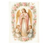 Genérico Fleece Throw Blanket - Velvet, 51x59in Bible Verse Blanket Soft Flannel Couch Throw | Catholic Virgin Mary Religious Design, Winter Warm For Women, Kids, Adults, Bed, Sofa, Dorm, Apartment