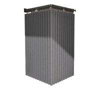 Genérico Flexible Bath Screen - Folding Curtain for Quick Install | Wall Mounted Adjustable with No Drill System, Ceiling Partition for Tile Window RV Bathroom Apartment Room Counter Hotel Dormitory