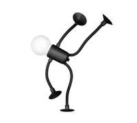 Genérico Flexible Cartoon Night Light with Suction Cup Limbs, Silicona ABS | Playful 17 cm humanoid night light with bendable limbs and suction cups for adjustable posicioning on desks, windowsills or