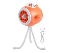 Genérico Flexible Stroller Fan, Quiet Portable Fan, Three Speed Rotatable Cooling Accessory, Battery Operated Personal for Carriage Pram and Outdoor Picnic Travel Vacation Trips