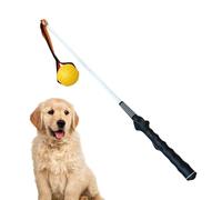 Genérico Flirt Pole for Dogs, 450g Large Dog Teaser Pole, Fiber Rod, Stainless Steel Interactive Tug of War Exercise Toy, Durable Training Stick for Puppies, Lawn, Backyard 31.5x1.57x1.57 Inches