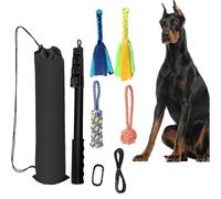 Generico Flirt Pole for Dogs - Dog Tug of War Toy Pet Wand Interactive - Flirt Stick retráctil, equipo de agilidad para perros, de entrenamiento para cachorro