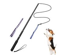 Genérico Flirt Pole for Dogs, Extendable Pet Teasing Stick with 2 Detachable, 26x5x4cm Adorable Detachable Rope Tug, Rope Tugs for Outdoor Exercise and Puppy Playtime
