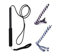 Genérico Flirt Pole for Dogs, Extendable Teasing and Chasing Stick, Interactive Teaser Wand, Pet Stick Pole con 2 tubos de cuerda desechables, ideal para ejercicios al aire libre y actividades de