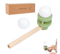 Genérico Floating Ball Balance Toy - 5.9 Inch Wooden Game | Handcrafted Gear, Fun Party Game and Motor Exercise Tool For Kids and Adults Ideal For Intellectual Development Family Fun Set