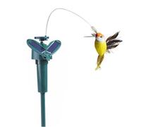 Genérico Floating Bird Wobble - Dancing Flying Hummingbird, Realistic kinetiic Stake | Polysilicon Powered Wobble Motion, Iridescent Garden Spinner For Yard Decoration