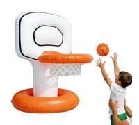 Genérico Floating Hoop Set, Inflatable Basketball Game, 20inch Pool Hoop with Strong Stability, PVC Water Resistant Sturdy Kit, LED Glow Night Design Play, Kids Family Backyard Use Pro