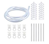 Genérico Floating Plant Barrier - Auto Height Adjustable Aquarium Separator Kit | Keeps Floaters Away from Filter | for Betta Tank Home Aquarium, Plant Corral for Fish Tank