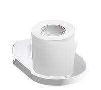 Genérico Floating Security Camera Wall Holder - Adhesive Monitor Shelf | PP Japanese Style Punch Free Wall Mounted Shelf, Hollow White Transparent or Square Transparent Options for Cameras Speakers