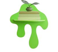 Genérico Floating Shelves Dripping Shape Decorative Rack Wall Decoration Book Shelves For Home Apartment Nursery Living Room Bedroom Study Room Balcony Displaying Books Plants and Decor