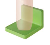 Genérico Floating Shelves for Wall - 10x10.5x7.5cm Stick On Shelf | Multifunctional Acrylic Wall Storage Rack - No Drilling Required | Bathroom Kitchen Dorm Cosmetic Organizer | Easy Mount