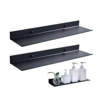 Genérico Floating Shelves For Wall - Wall Shelves Sturdy Wall Shelf | 2-Piece Aluminum Alloy Display Shelf |Decorative Storage and Organization | Home DecorationFor Restaurants, School, Apartment