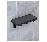 Genérico Floating Wall Mounted Drop Leaf Table, Space Saving Foldable Desk for Small Kitchen, Rust Proof Heavy Duty Wood for Home Office, Bedroom(Black,80x40 Centimeter)