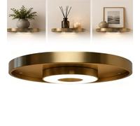 Genérico Floating Wall Shelf with Built-In Ambient LED Light, Lighted Floating Shelves, RGB Glow, for Bedroom, Living Room, Elevate Space with Elegance, Space-Saving (1pc)