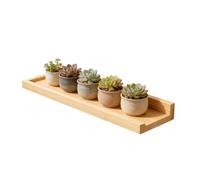 Genérico Floating Wall Shelves - Wooden Wall Plant Shelf, Kitchen Floating Seasoning Rack with Hidden Mounting Hardware, Rustic Solid Wood Display for Collectibles, for Farmhouse Living Room