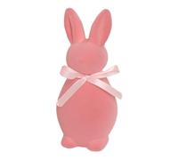 Genérico Flocked Easter Bunny, Flocked Statue Spring Decor, Easter Decorations, Table Centerpieces, Desk Decor Rabbit Figurines, Home Decoration Party Supplies Favors