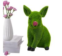 Genérico Flocked Garden Figurines, Animal Statues Outdoor Decor Set, Soft Texture Yard Sculpture System, Weather Resistant Lawn Ornaments, Animal Statues with Rustic Style, Garden Patio Display