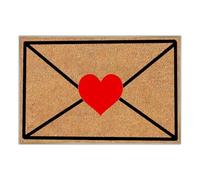 Genérico Floor Mat - Heart Design Runner, Theme Floor Pad, Low Profile Trip Proof Border, Dirt Absorbing Fabric Layer, Entryway Shield Covering, Perfect for Doorways and Indoor Display