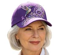 Genérico Floral Baseball Hat, Hummingbird Print Cap, Curved Brim Headwear