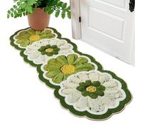 Genérico Floral Bathroom Rug | 47.2x19.6 Inch Non Slip Cute Carpet,Washable Absorbent Shower Mat | for Kitchen Bedroom Living Room Floor Indoor Decor Home Entrance
