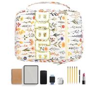 Genérico Floral Bible Cover Tote Bag, Cute Letter Handbag with Handle, Multi Purpose Bible Case for Women, Girls, Teens, School Supplies, Notebooks, Stationery, College, Office, Church, Travel