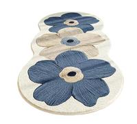 Genérico Floral Rug Non-Slip - 47.2x15.7 Inch Bedroom Floor Carpet | Vintage Bedroom Rug | Machine Washable Floor Mat For Home Kitchen Dining Room Bedside Nursery Entryway Dorm