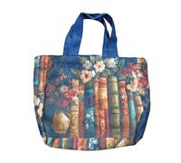 Genérico Floral Tote Bag - Book Floral Design Tote Accessory