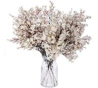 Genérico Flores 6 Unidades de 50 cm Flores Artificiales de Cerezo, Plantas Artificiales Decorativas, Flores Artificiales Decoracion para Hogar, Bodas, Fiestas, Oficinas, Balcones y Jardines (Blanco)
