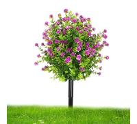 Genérico Flores al aire libre resistentes a los rayos UV - Tutor artificial realista resistente a los rayos UV | Flores de exterior falsas - para jardín primavera porche patio casa verano paisajismo
