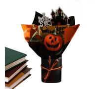 Genérico Flores Artificiales de Halloween Calabaza Falsa Resistente a la