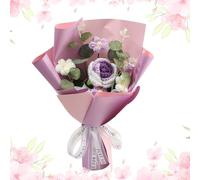 Genérico Flores de Ganchillo | Decoración Decorativa para el hogar - Ramo de Flores de Ganchillo,para, Bodas, Primavera, Graduación, Navidad, Semana Santa, Celebraciones