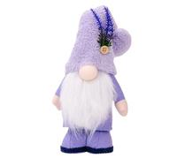 Generico Flores de primavera - Lavanda de peluche púrpura, muñeca enana sin rostro, regalo de peluche | para un amigo de la familia, un colega, una celebración del día de la madre,