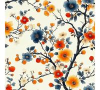 Genérico Flores Hojas Papel Pintado Autoadhesivo Este Flores De Ciruelo 44x500 cm Papel de Pared Removible Impermeable Estilo Vinilo PVC Pegatina es Estante del cajón de la cubierta del rodillo A-102