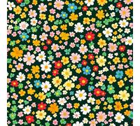 Genérico Flores Papel Pintado Autoadhesivo Floral Bohemio Colorido Vinilo Adhesivo Muebles, PVC Pelar y Pegar Papel de Contacto Removible Pegatina para Cocina 50cm x 1200cm