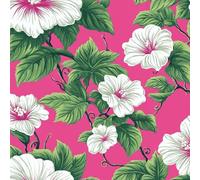 Genérico Flores Papel Pintado Autoadhesivo Plantas, Flores, Hojas Verdes. Vinilo Adhesivo Muebles, PVC Pelar y Pegar Papel de Contacto Removible Pegatina Pared Rollos para Cocina 50cm x 1200cm