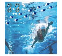 Genérico Flotador de Cuerda Divisor de Seguridad para Piscina de 12 m con 2 Ganchos de Acero Inoxidable. Marcador de Carril Resistente, Divisor de Piscina Duradero para natación competitiva y Mayor s