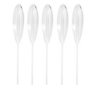 Genérico Flotadores de deslizantes de 10 x 21,5 cm, fáciles de enhebrar | Flotadores de giratorios acrílicos Transparentes de 30 mm de diámetro, con Peso para Carpas y Peces de Fondo Poco Profundo.