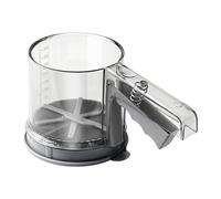 Genérico Flour Sifter, Powder Duster Sieve, Semi-Automatic Mesh Filter, Stainless Steel Hand Press, Baking Sugar Shaker for Kitchen, Restaurant, Cooking, Cakes, Home Use, 8.27x4.33 Inches