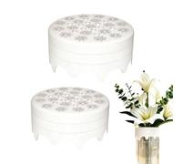Genérico Flower Arrangement Grid Silicone Floral Stem Holder 2 Pack