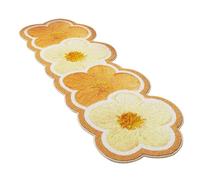 Genérico Flower Bath Mat - 120x50cm Non-Slip Bathroom Carpet, Soft Washable Rug | Absorbent Floor Pad, Bathroom Decor Rug, Indoor Bedroom Mat, Comfortable Soft | For Home Indoor Bedroom Living Room